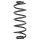 Suspension spring set rear coil spring 326mm SPIDAN for VW GOLF V
