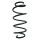 Suspension spring set front coil spring 375mm SPIDAN for FIAT BRAVO II