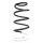 Suspension spring set front coil spring 395mm SPIDAN for CITROËN JUMPY II