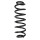 Suspension spring set rear coil spring 358mm SPIDAN for VW PASSAT B7
