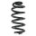 Fahrwerksfeder-Set hinten Schraubenfeder 293mm SPIDAN für AUDI A6 C6