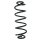Fahrwerksfeder-Set hinten Schraubenfeder 372mm SPIDAN für AUDI A4 B8