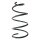 Suspension spring set front coil spring 324mm SPIDAN for FIAT CINQUECENTO 170