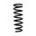 Suspension spring set rear coil spring 310mm SPIDAN for TOYOTA AVENSIS estate