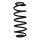 Fahrwerksfeder-Set hinten Schraubenfeder 330mm SPIDAN für TOYOTA AURIS (_E15_)