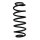 Suspension spring set rear coil spring 330mm SPIDAN for TOYOTA AURIS E15
