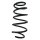 Suspension spring set front coil spring 331mm SPIDAN for OPEL ASTRA H