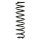 Suspension spring set rear coil spring 347mm SPIDAN for VW POLO 6N2