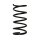 Suspension spring set rear coil spring 329mm SPIDAN for VOLVO V70 II