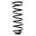 Suspension spring set rear coil spring 362mm SPIDAN for VOLVO V70 I