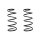 Suspension spring set front coil spring 354mm SPIDAN for FORD C MAX DM2