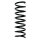 Suspension spring set rear coil spring 356mm SPIDAN for MAZDA 5 CR