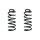 Fahrwerksfeder-Set hinten Schraubenfeder 335mm SPIDAN für OPEL INSIGNIA A
