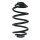 Fahrwerksfeder-Set hinten Schraubenfeder 300mm SPIDAN für OPEL ASTRA J
