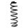 Suspension spring set rear coil spring 354mm SPIDAN for CUPRA FORMENTOR KM7