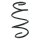 Suspension spring set front coil spring 320mm SPIDAN for MERCEDES B CLASS