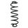 Fahrwerksfeder-Set hinten Schraubenfeder 376mm SPIDAN für AUDI Q5 (8RB)