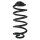 Fahrwerksfeder-Set hinten Schraubenfeder 333mm SPIDAN für BMW X6 (E71)
