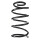Suspension spring set front coil spring 313mm SPIDAN for MAZDA 3 BK