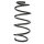 Suspension spring set front coil spring 306mm SPIDAN for VW POLO IV