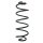 Fahrwerksfeder-Set hinten Schraubenfeder 361mm SPIDAN für PEUGEOT 207/207+ (WA_)
