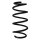 Suspension spring set front coil spring 298mm SPIDAN for FORD FIESTA VII