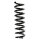 Suspension spring set rear coil spring 348mm SPIDAN for MERCEDES E KLASSE W211