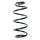 Suspension spring set front coil spring 307mm SPIDAN for VW LUPO I
