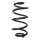 Suspension spring set rear coil spring 303mm SPIDAN for NISSAN QASHQAI