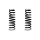 Suspension spring set rear coil spring 328mm SPIDAN for ix35 LM