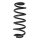 Suspension spring set rear coil spring 296mm SPIDAN for SEAT LEON ST