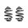 Fahrwerksfeder-Set hinten Schraubenfeder 256mm SPIDAN für VW TRANSPORTER T4