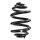 Fahrwerksfeder-Set hinten Schraubenfeder 256mm SPIDAN für VW TRANSPORTER T4