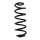 Fahrwerksfeder-Set hinten Schraubenfeder 325mm SPIDAN für AUDI A4 B9