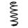 Suspension spring set rear coil spring 325mm SPIDAN for AUDI A4 B9