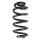Fahrwerksfeder-Set hinten Schraubenfeder 293mm SPIDAN für AUDI A6 C6