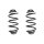 Fahrwerksfeder-Set hinten Schraubenfeder 323mm SPIDAN für CHEVROLET VOLT EV