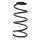 Suspension spring set front coil spring 340mm SPIDAN for FORD FOCUS II