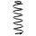 Suspension spring set rear coil spring 336mm SPIDAN for SEAT LEON 1M1