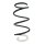 Suspension spring set front coil spring 334mm SPIDAN for NISSAN NOTE E11