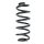 Fahrwerksfeder-Set hinten Schraubenfeder 288mm SPIDAN für SEAT LEON (1P1)