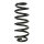 Suspension spring set rear coil spring 245mm SPIDAN for SMART FORTWO Cabrio