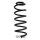Suspension spring set rear coil spring 319mm SPIDAN for PEUGEOT 308 CC