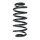 Suspension spring set rear coil spring 252mm SPIDAN for OPEL MOKKA