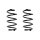 Fahrwerksfeder-Set hinten Schraubenfeder 268mm SPIDAN für RENAULT CLIO III