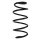 Suspension spring set front coil spring 338mm SPIDAN for AUDI A3 8P1
