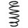 Suspension spring set front coil spring 297mm SPIDAN for OPEL MERIVA A