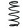 Suspension spring set front coil spring 308mm SPIDAN for OPEL VECTRA B