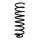 Suspension spring set rear coil spring 394mm SPIDAN for LANCIA LYBRA SW
