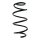 Suspension spring set front coil spring 323mm SPIDAN for AUDI A3 Sportback